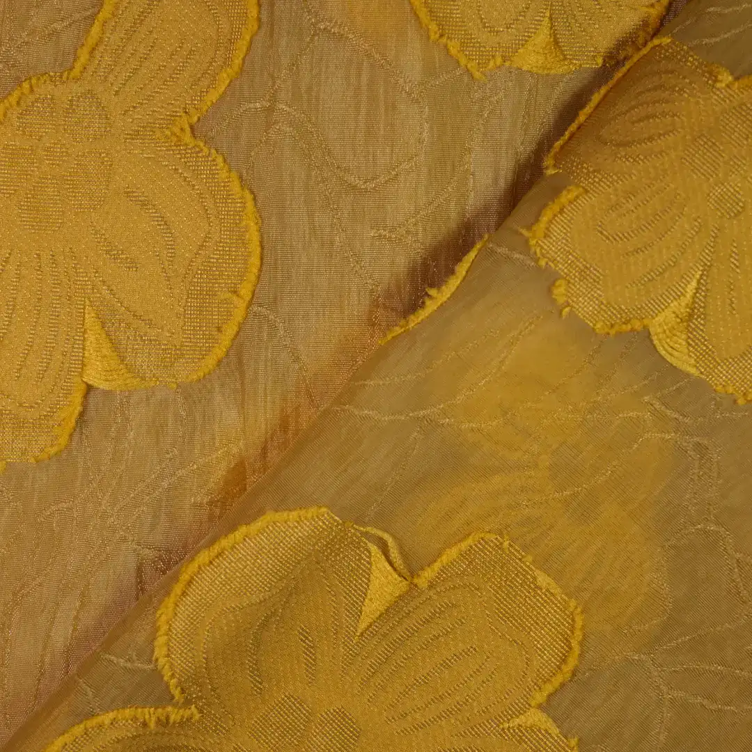 China Fabric for Shirt,Tank Top,Crop Top,Skirt Jacquard Woven Blended Fabric Polyamide yellow color buy from China wholesaler bulk order at wholesale price free worldwide shipping Alibaba