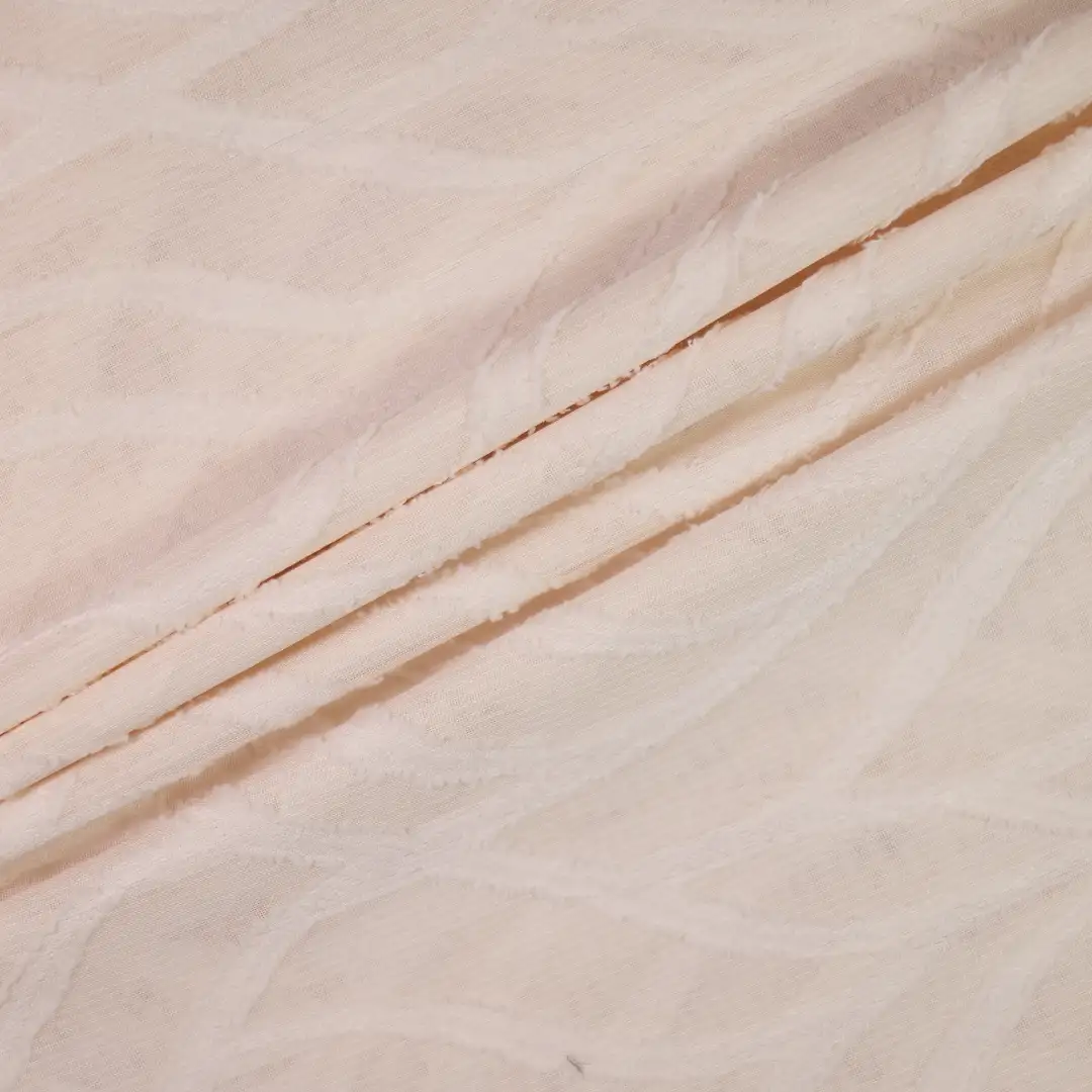 China Fabric for Shirt,Tank Top,Crop Top,Skirt Polyester Jacquard Synthetic Woven Fabric Polyester Beige color buy from China wholesaler bulk order at wholesale price free worldwide shipping Alibaba