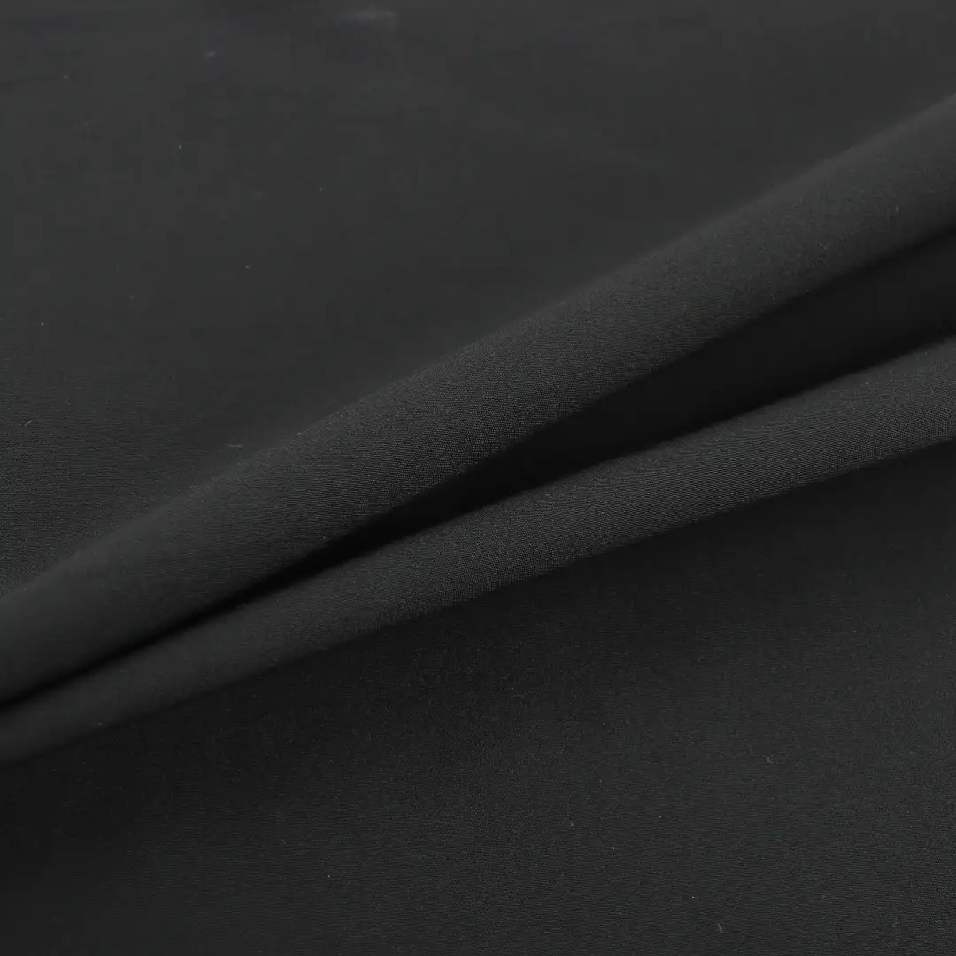 China Fabric for Jogger,Skirt ,Tracksuits,Wide Leg Trousers Four-way Stretch (Bi-Stretch) Synthetic Woven Fabric Nylon Spandex black color buy from China wholesaler bulk order at wholesale price free worldwide shipping Alibaba