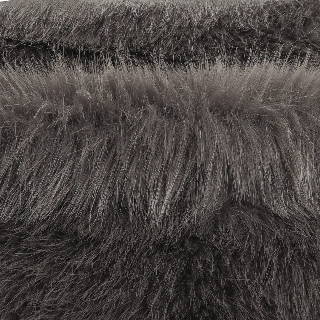 China Fabric for Overcoat,Skirt ,Waist coat Fake Fur Knit Fabric Polyester Grey color buy from China wholesaler bulk order at wholesale price free worldwide shipping Alibaba