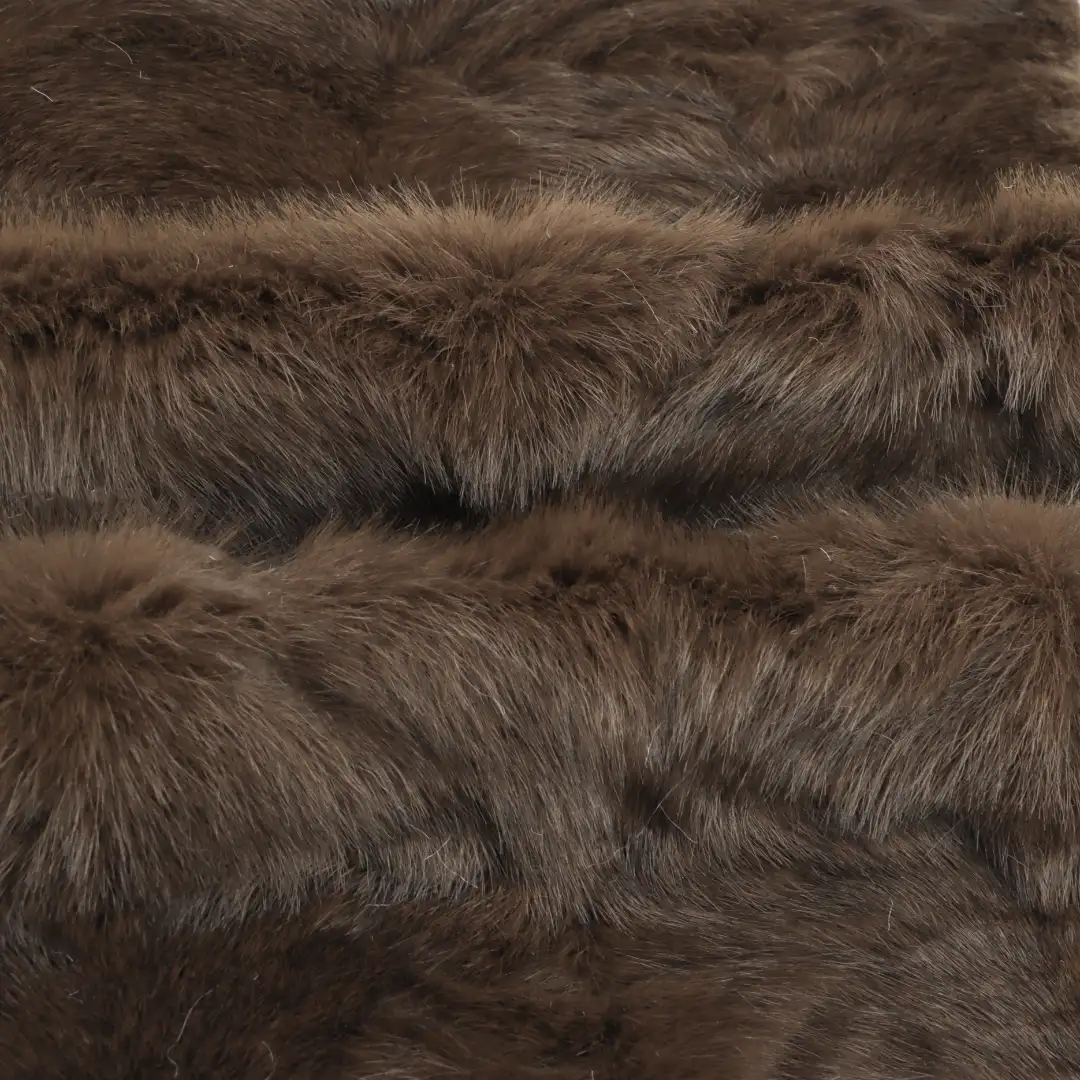 China Fabric for Overcoat,Skirt ,Sweatshirt Fake Fur Knit Fabric Polyester Brown color buy from China wholesaler bulk order at wholesale price free worldwide shipping Alibaba