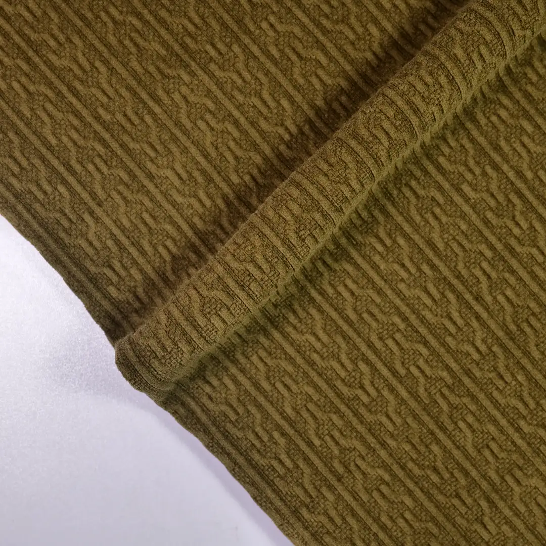 China Fabric for Pants,Jackets,Blazer Jacquard Knit Fabric Polyester Spandex olive color buy from China wholesaler bulk order at wholesale price free worldwide shipping Alibaba