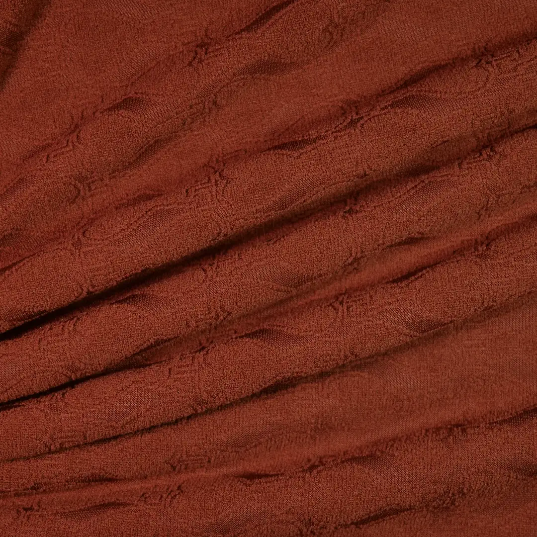 China Fabric for Jogger,Hoodie,Uniform Jacquard Knit Fabric Polyester Spandex Brown color buy from China wholesaler bulk order at wholesale price free worldwide shipping Alibaba