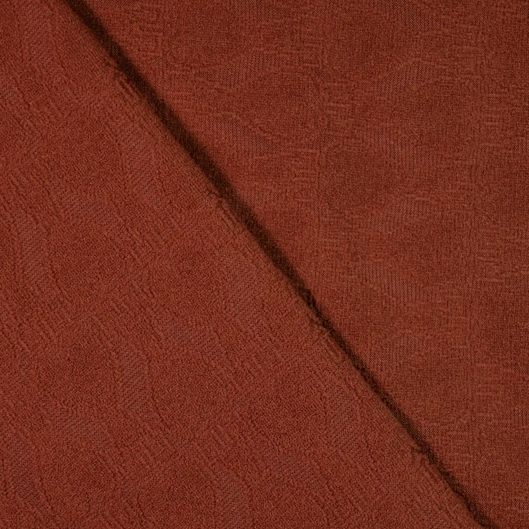 China Fabric for Jogger,Hoodie,Uniform Jacquard Knit Fabric Polyester Spandex Brown color buy from China wholesaler bulk order at wholesale price free worldwide shipping Alibaba