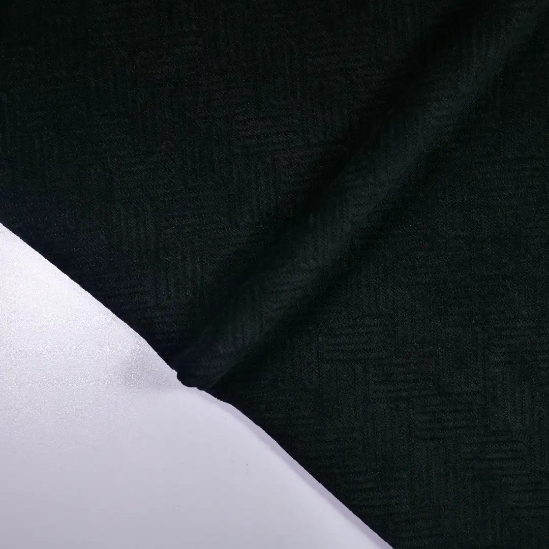 China Fabric for Jackets,Hoodie,Hoodie  ,Knitted Trousers  Jacquard Knit Fabric Polyester Spandex Black color buy from China wholesaler bulk order at wholesale price free worldwide shipping Alibaba