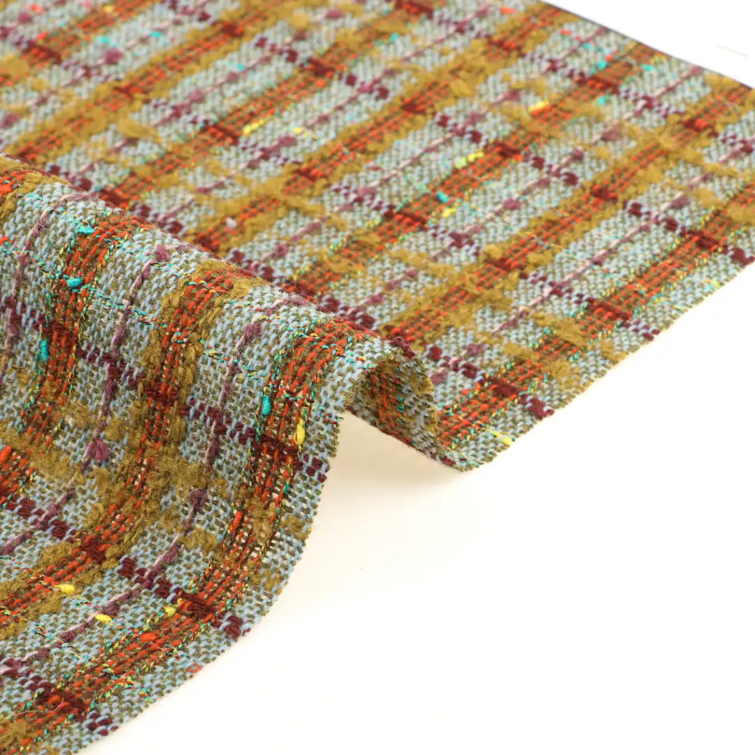 China Fabric for Jackets,Overcoat,Skirt ,Open Waistcoat,Tank Wrap Midi Dress Chanel-Style Fabric Woolen Other Wool check color buy from China wholesaler bulk order at wholesale price free worldwide shipping Alibaba