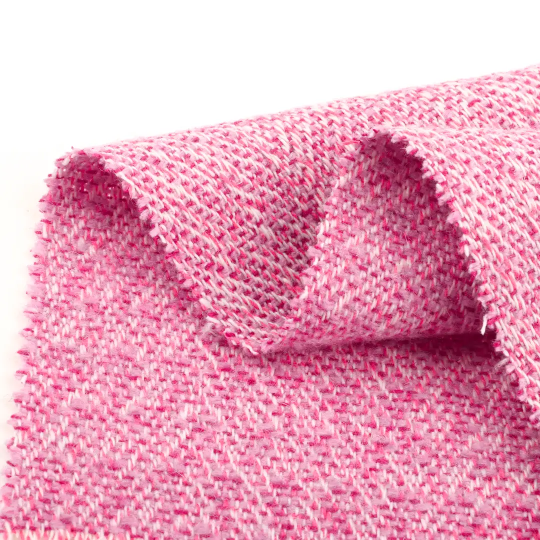 China Fabric for Pants,Blazer,Overcoat,Skirt  Woolen Tweed Woolen Wool Other pink color buy from China wholesaler bulk order at wholesale price free worldwide shipping Alibaba