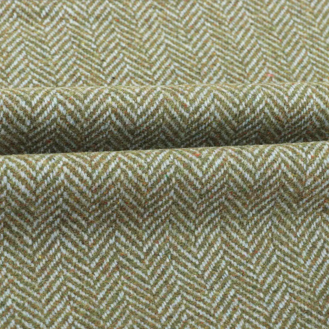 China Fabric for Blazer,Overcoat,Skirt ,Waist coat Woolen Herringbone Woolen Wool Other green color buy from China wholesaler bulk order at wholesale price free worldwide shipping Alibaba