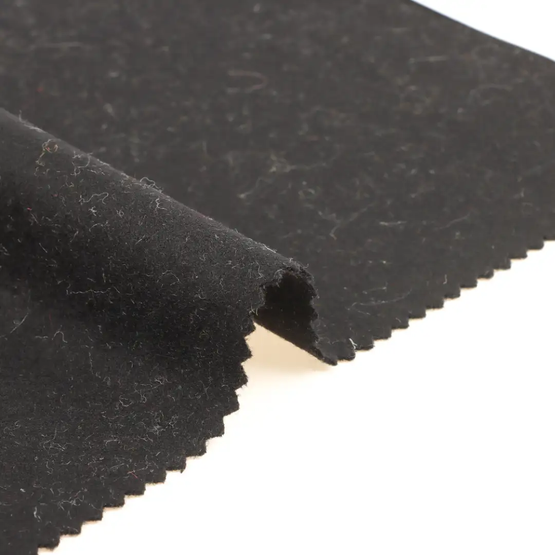 China Fabric for Pants,Overcoat,Suit,Skirt  Melton Woolen Wool Other black color buy from China wholesaler bulk order at wholesale price free worldwide shipping Alibaba