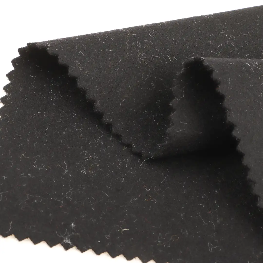 China Fabric for Pants,Overcoat,Suit,Skirt  Melton Woolen Wool Other black color buy from China wholesaler bulk order at wholesale price free worldwide shipping Alibaba