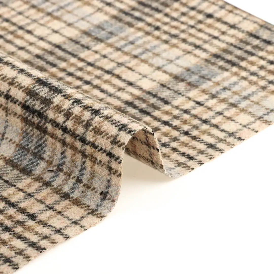 China Fabric for Blazer,Overcoat,Skirt  Woolen Tweed Woolen Wool Other check color buy from China wholesaler bulk order at wholesale price free worldwide shipping Alibaba