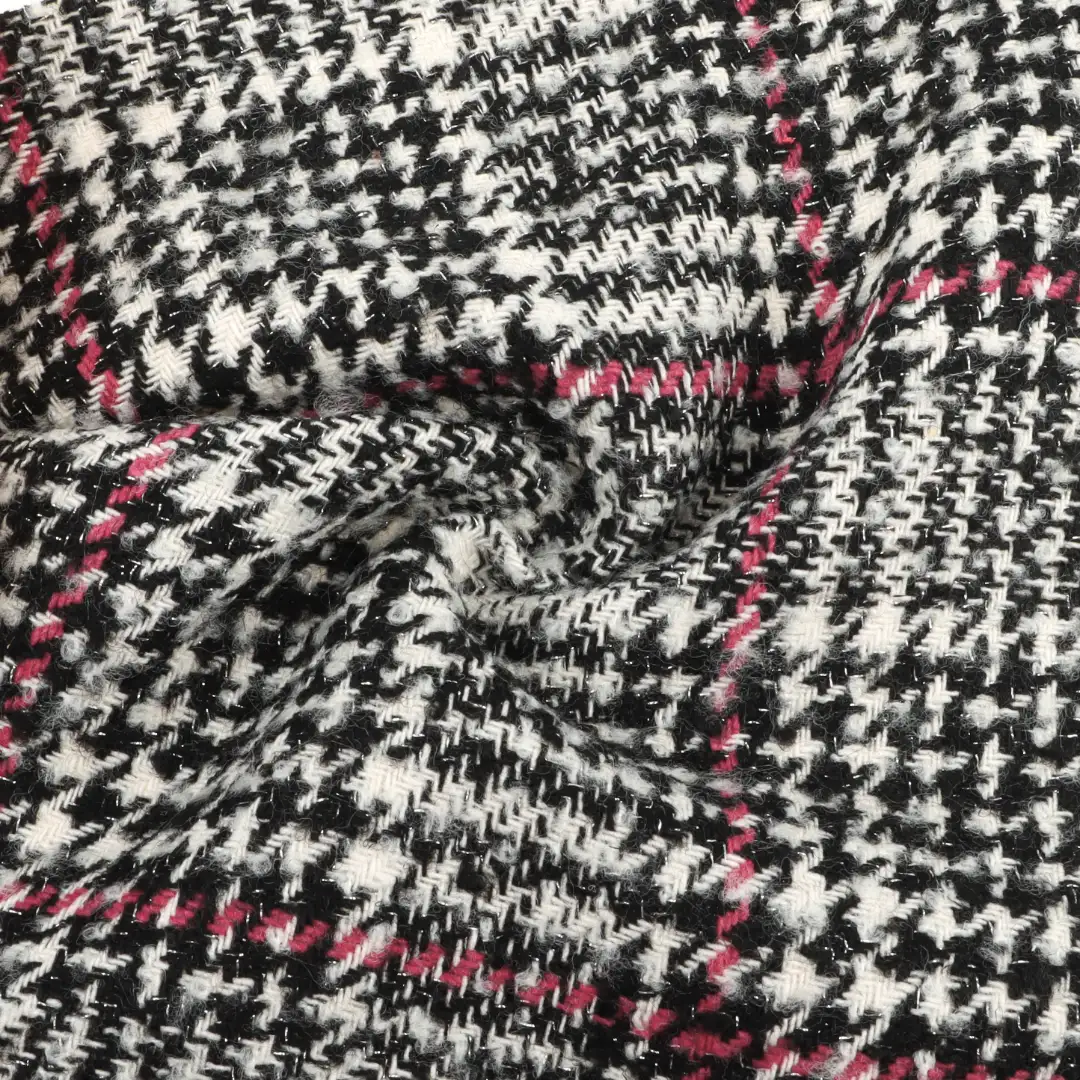 China Fabric for Overcoat,Skirt  Chanel-Style Fabric Woolen Other check color buy from China wholesaler bulk order at wholesale price free worldwide shipping Alibaba