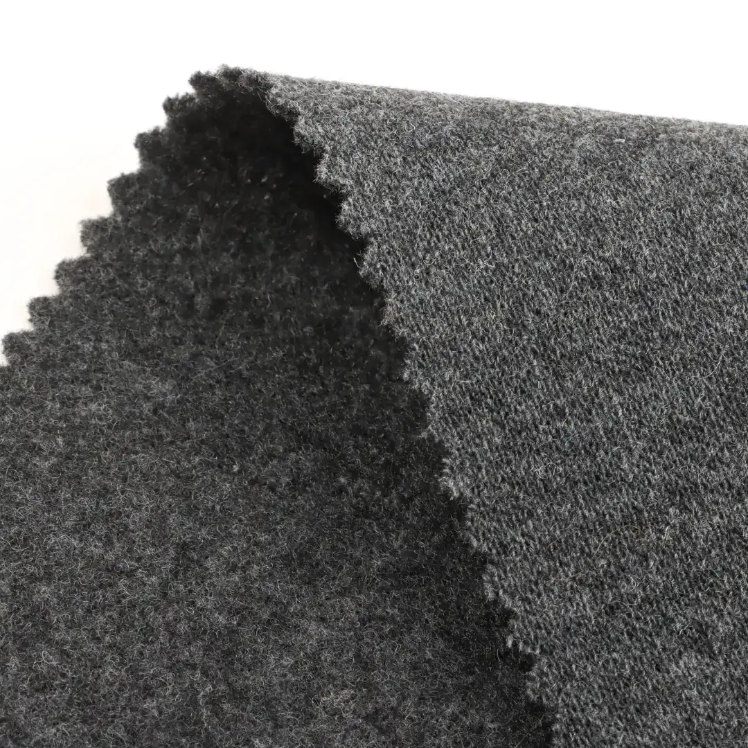 China Fabric for Pants,Skirt Melton Woolen Chemical Fiber Polyester Wool Cashmere dark grey color buy from China wholesaler bulk order at wholesale price free worldwide shipping Alibaba