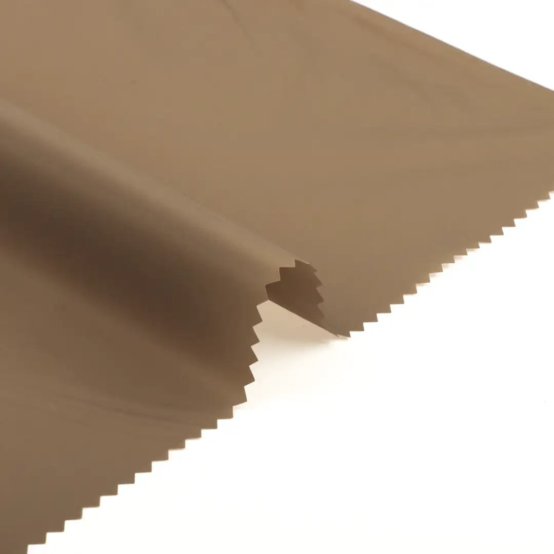 China Fabric for Jackets,Trench Coat,Down Jacket,Padded Jacket Nylon Taffeta Synthetic Woven Fabric Nylon Brown color buy from China wholesaler bulk order at wholesale price free worldwide shipping Alibaba