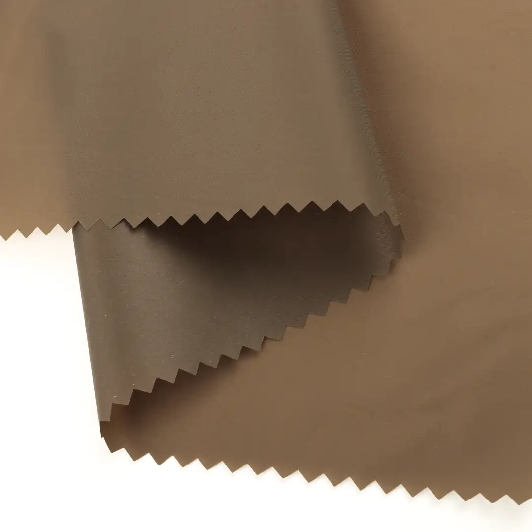 China Fabric for Jackets,Trench Coat,Down Jacket,Padded Jacket Nylon Taffeta Synthetic Woven Fabric Nylon Brown color buy from China wholesaler bulk order at wholesale price free worldwide shipping Alibaba