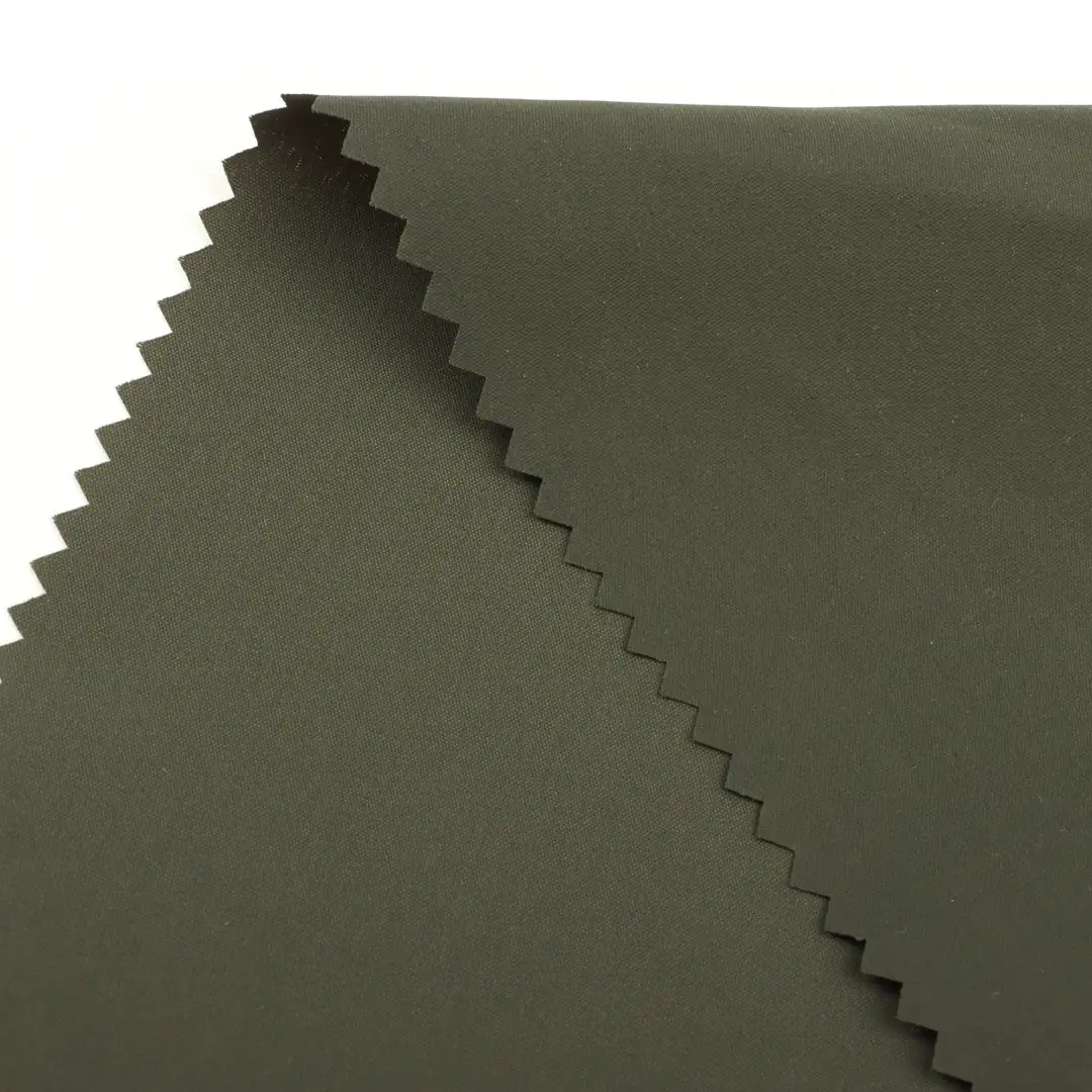 China Fabric for Pants,Jackets,Skirt,Shorts,Trench Coat,Uniform Polyester Pongee Synthetic Woven Fabric Polyester Olive color buy from China wholesaler bulk order at wholesale price free worldwide shipping Alibaba