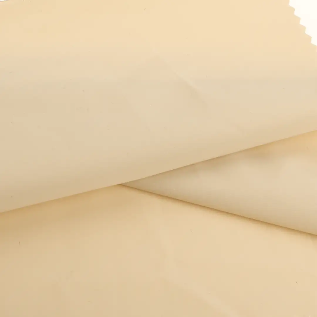 China Fabric for Pants,Jogger,Hoodie,Tracksuits Polyester Pongee Synthetic Woven Fabric Polyester Beige color buy from China wholesaler bulk order at wholesale price free worldwide shipping Alibaba