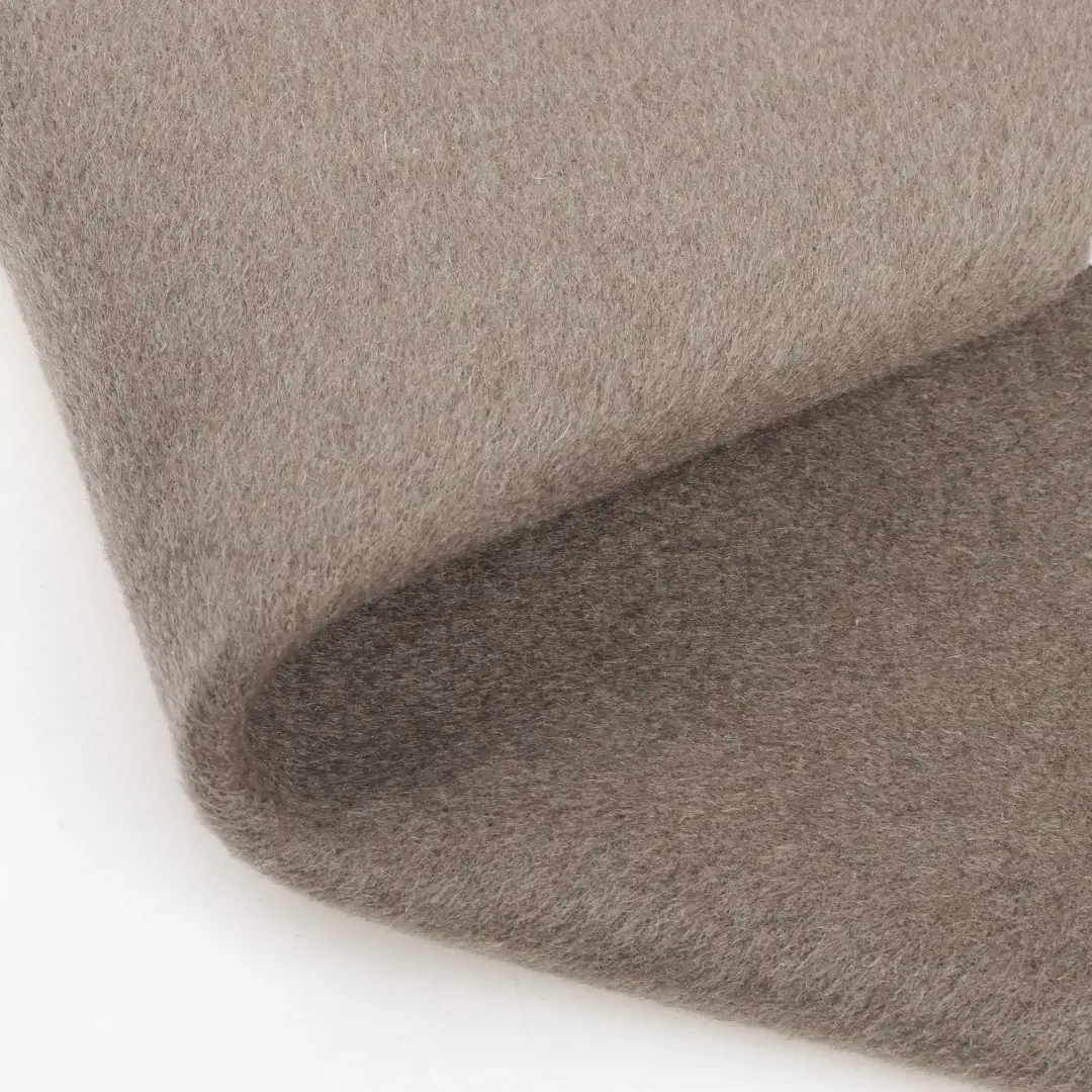China Fabric for Pants,Overcoat,Skirt  Woolen Overcoat Woolen Wool Polyester Other Brown color buy from China wholesaler bulk order at wholesale price free worldwide shipping Alibaba