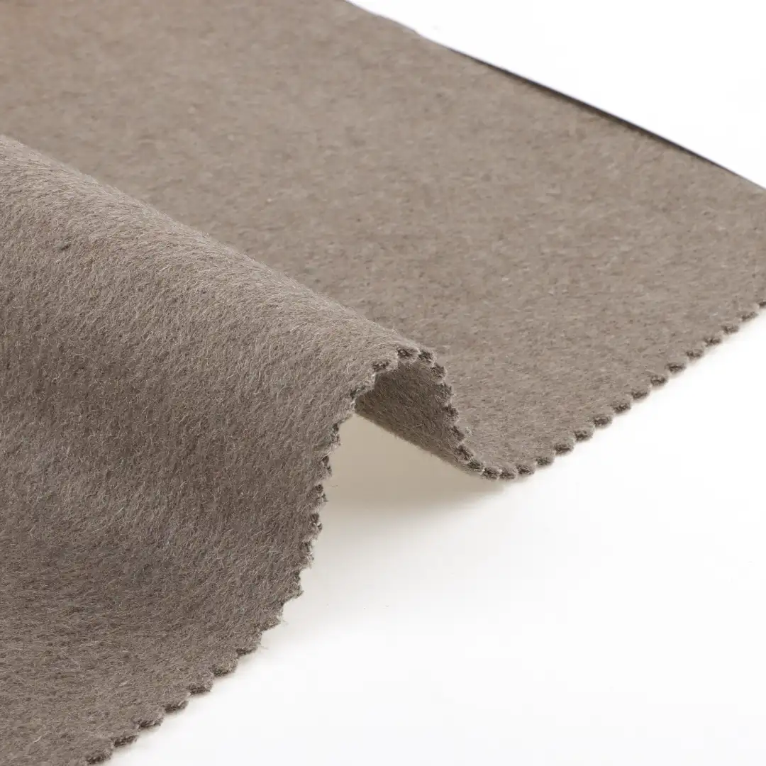 China Fabric for Pants,Overcoat,Skirt  Woolen Overcoat Woolen Wool Polyester Other Brown color buy from China wholesaler bulk order at wholesale price free worldwide shipping Alibaba