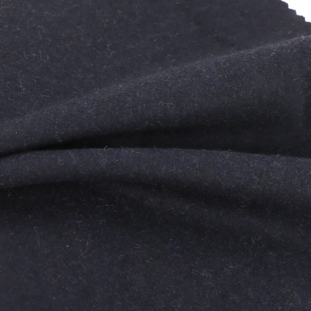 China Fabric for Pants,Overcoat,Skirt  Melton Woolen Wool Polyester Navy color buy from China wholesaler bulk order at wholesale price free worldwide shipping Alibaba