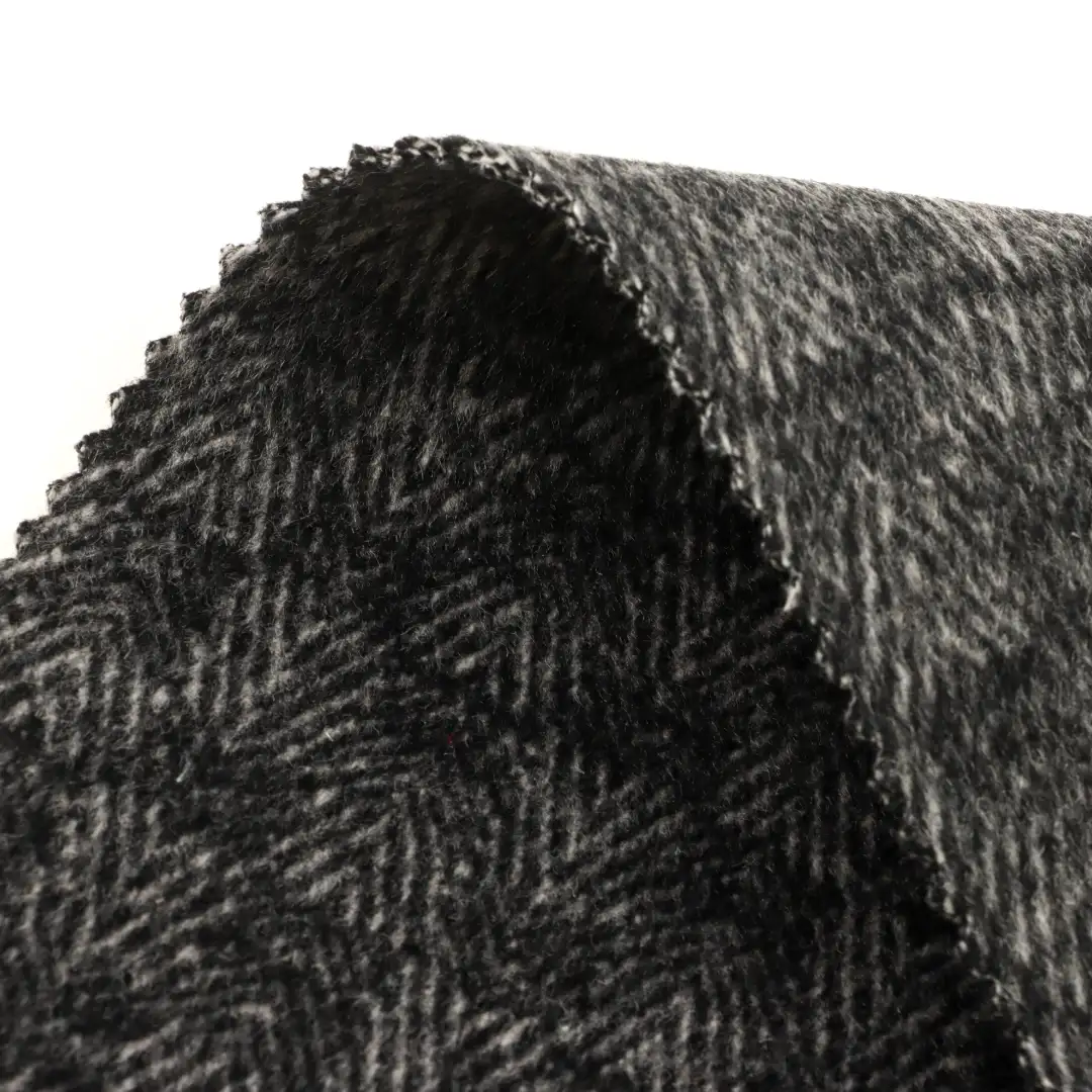 China Fabric for Pants,Overcoat,Suit,Skirt  Woolen Tweed Woolen Wool Other Black-White color buy from China wholesaler bulk order at wholesale price free worldwide shipping Alibaba