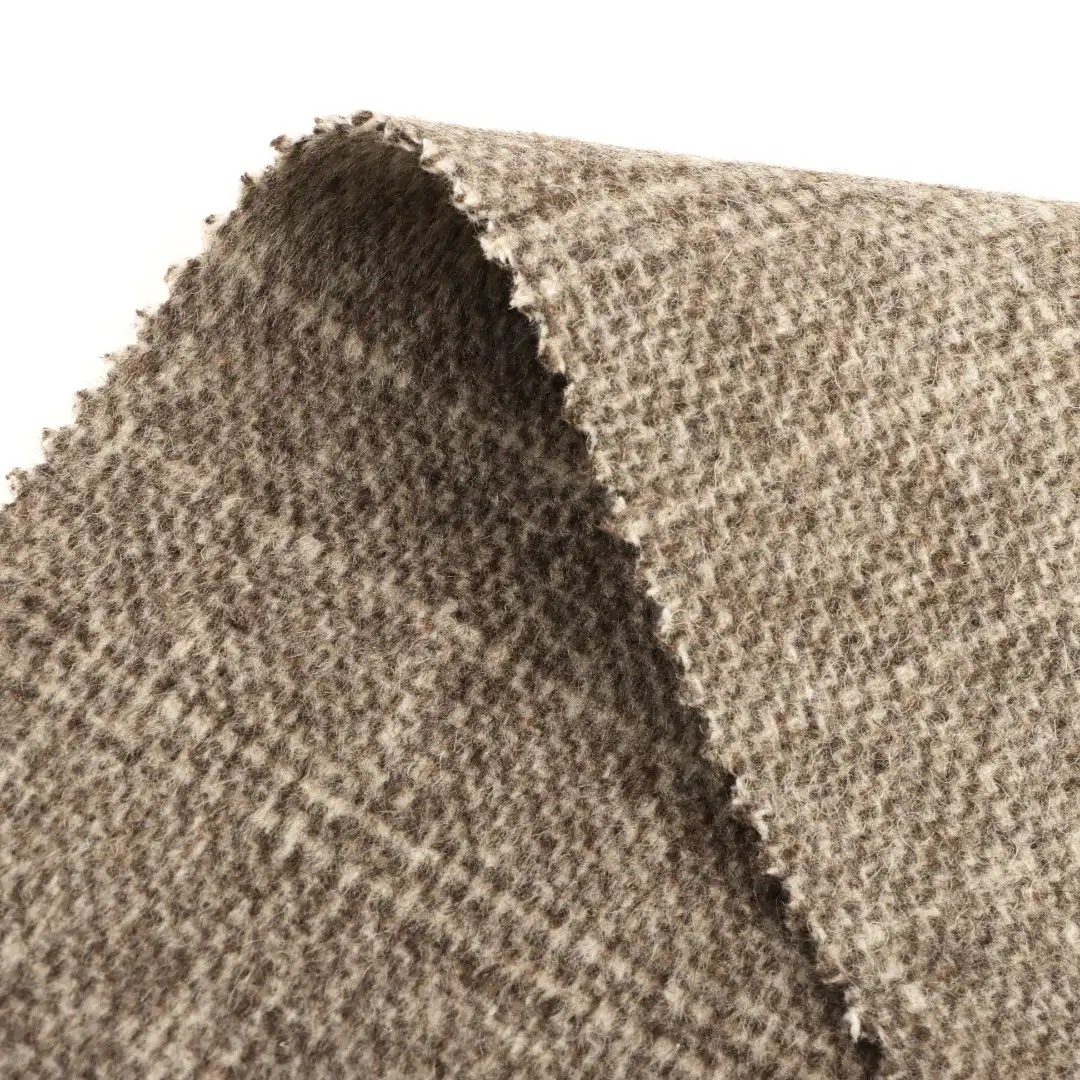 China Fabric for Suit Trouser,Overcoat,Suit,Skirt  Woolen Tweed Woolen Wool Other Brown color buy from China wholesaler bulk order at wholesale price free worldwide shipping Alibaba