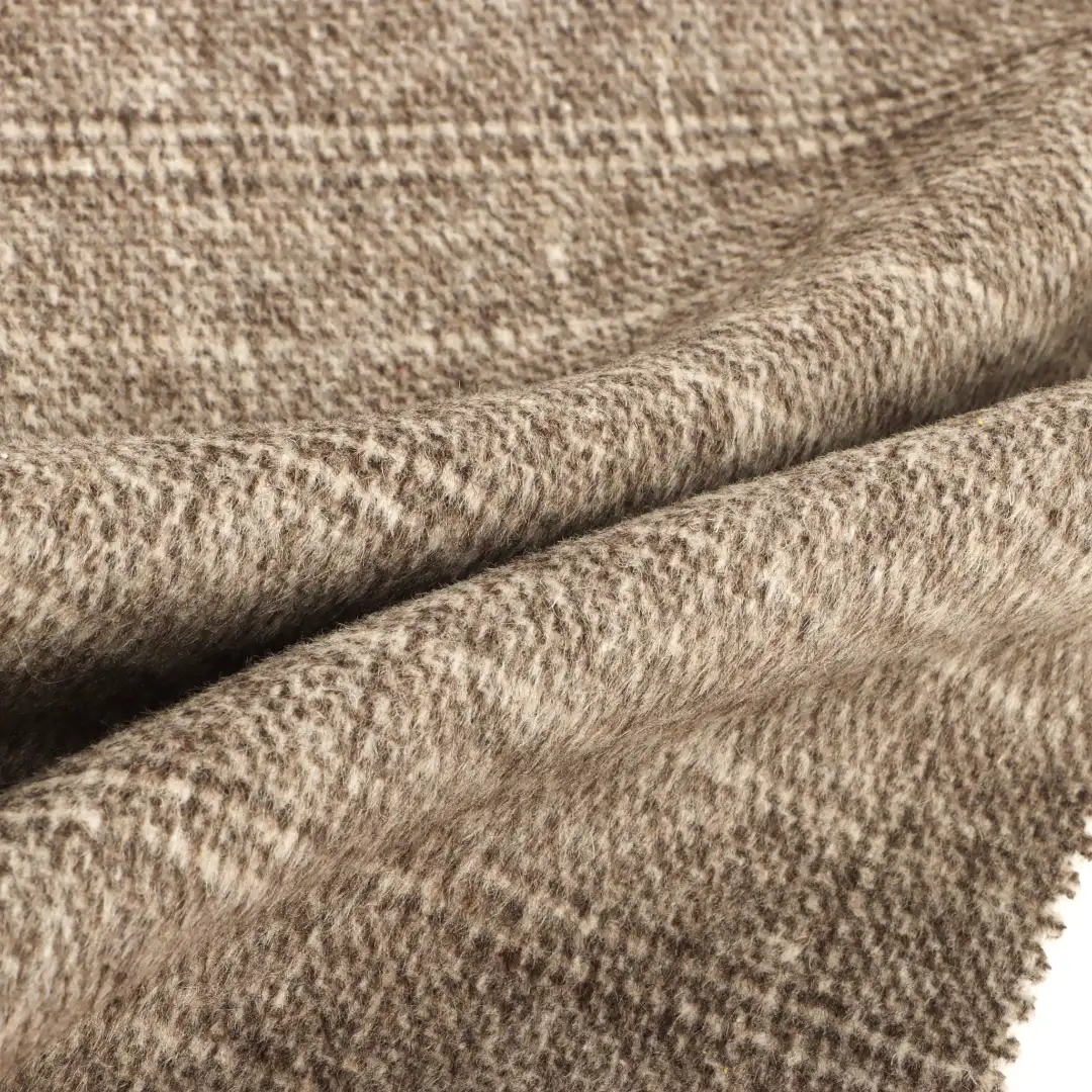 China Fabric for Suit Trouser,Overcoat,Suit,Skirt  Woolen Tweed Woolen Wool Other Brown color buy from China wholesaler bulk order at wholesale price free worldwide shipping Alibaba
