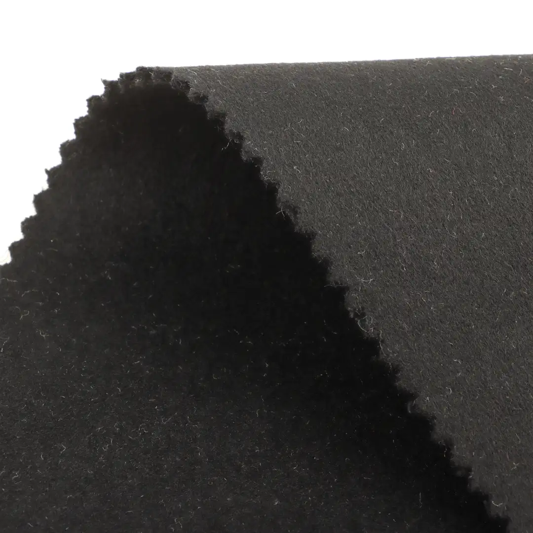 China Fabric for Blazer,Overcoat,Skirt  Woolen Overcoat Woolen Wool Other Black color buy from China wholesaler bulk order at wholesale price free worldwide shipping Alibaba