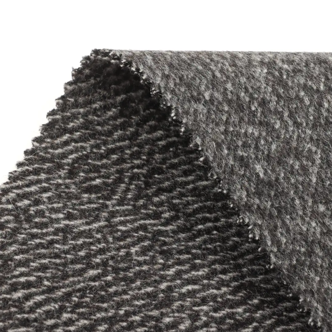 China Fabric for Jackets,Blazer,Overcoat,Skirt  Woolen Twill Woolen Wool Polyester Black Twill color buy from China wholesaler bulk order at wholesale price free worldwide shipping Alibaba