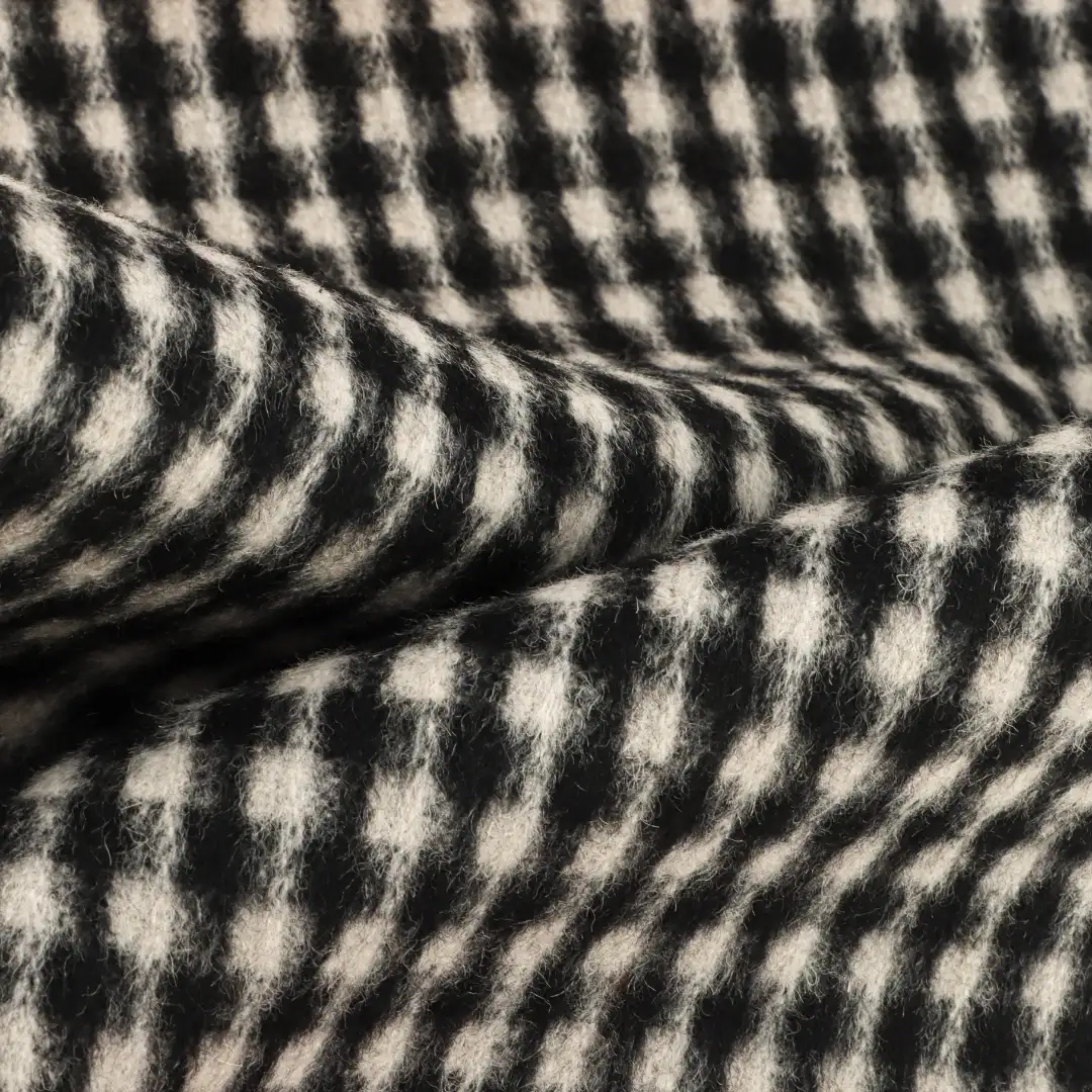 China Fabric for Overcoat,Suit,Skirt  Woolen Overcoat Woolen Wool Other Black-White color buy from China wholesaler bulk order at wholesale price free worldwide shipping Alibaba