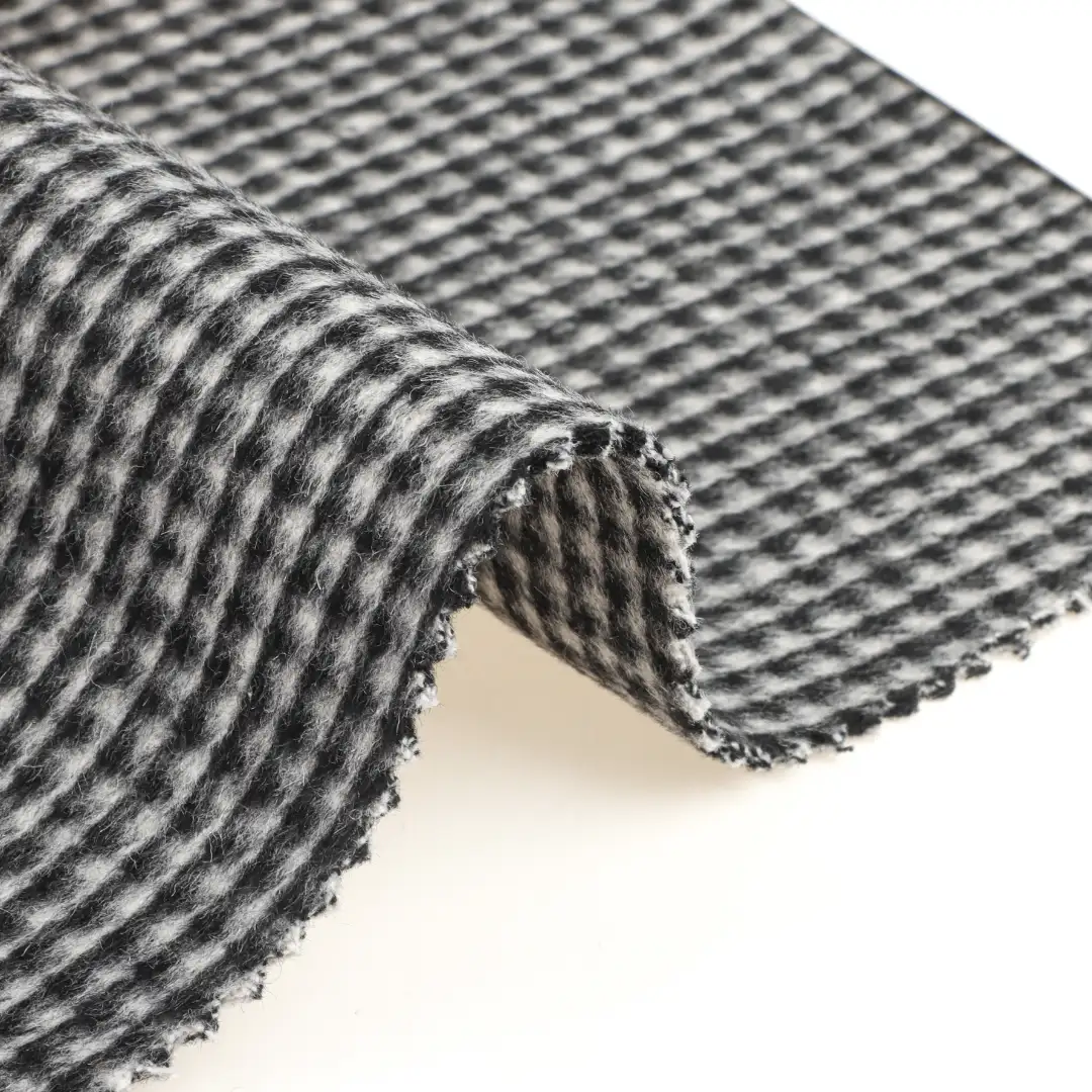 China Fabric for Overcoat,Suit,Skirt  Woolen Overcoat Woolen Wool Other Black-White color buy from China wholesaler bulk order at wholesale price free worldwide shipping Alibaba