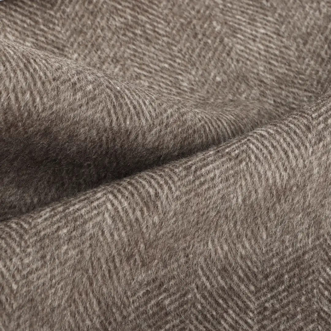 China Fabric for Jackets,Overcoat,Suit,Skirt  Woolen Twill Woolen Wool Other Brown color buy from China wholesaler bulk order at wholesale price free worldwide shipping Alibaba