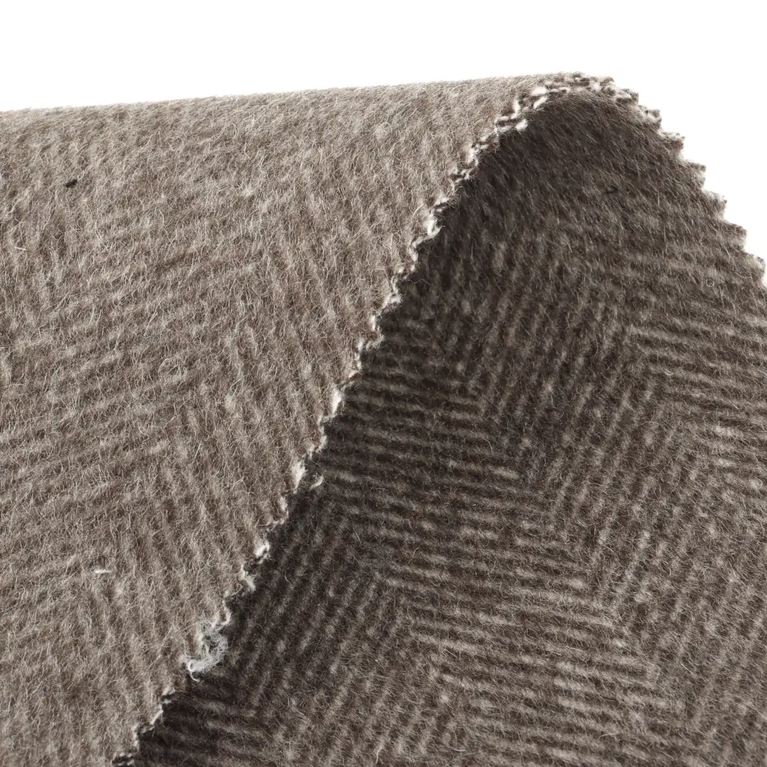 China Fabric for Jackets,Overcoat,Suit,Skirt  Woolen Twill Woolen Wool Other Brown color buy from China wholesaler bulk order at wholesale price free worldwide shipping Alibaba