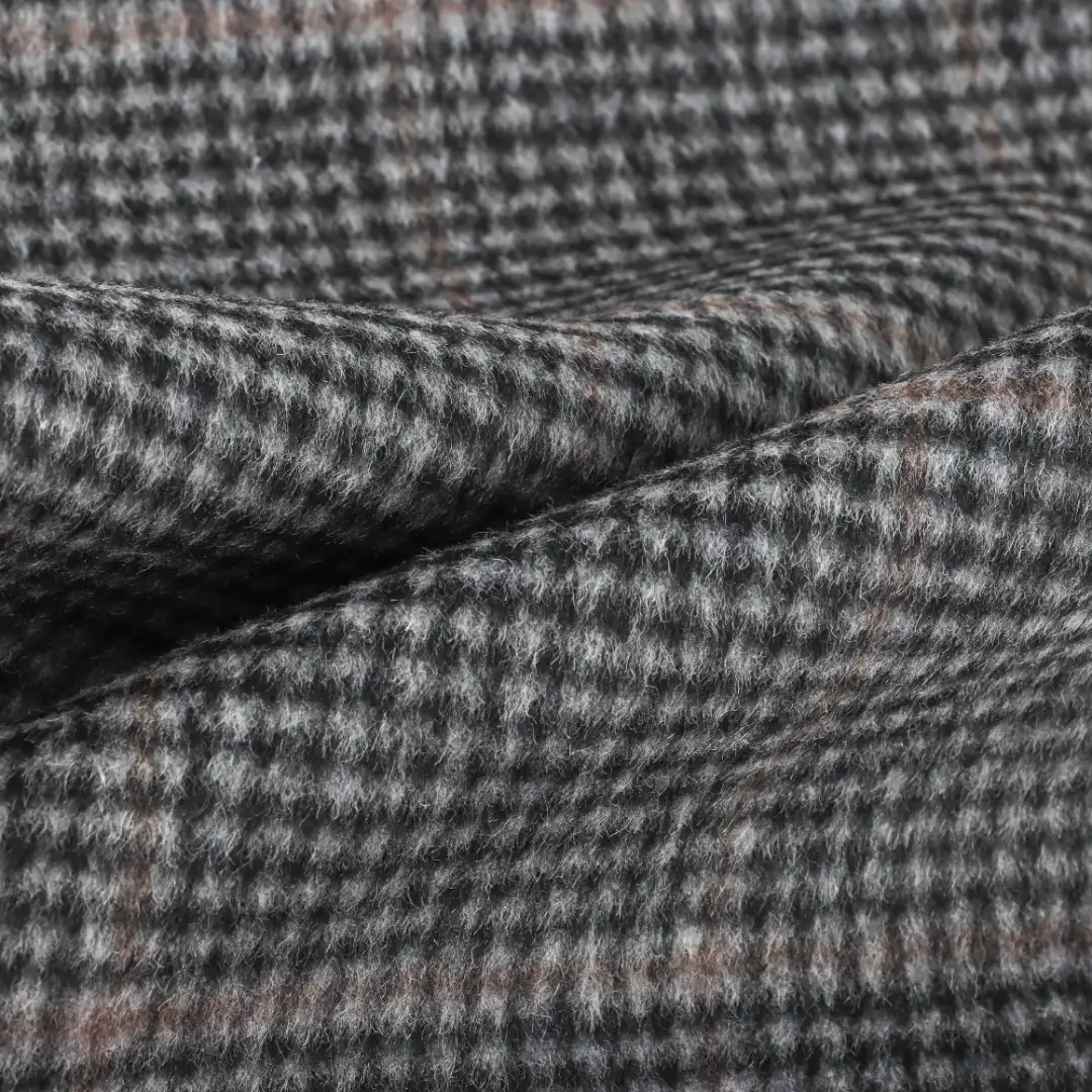 China Fabric for Blazer,Overcoat,Skirt  Woolen Overcoat Woolen Wool Other Black-White color buy from China wholesaler bulk order at wholesale price free worldwide shipping Alibaba