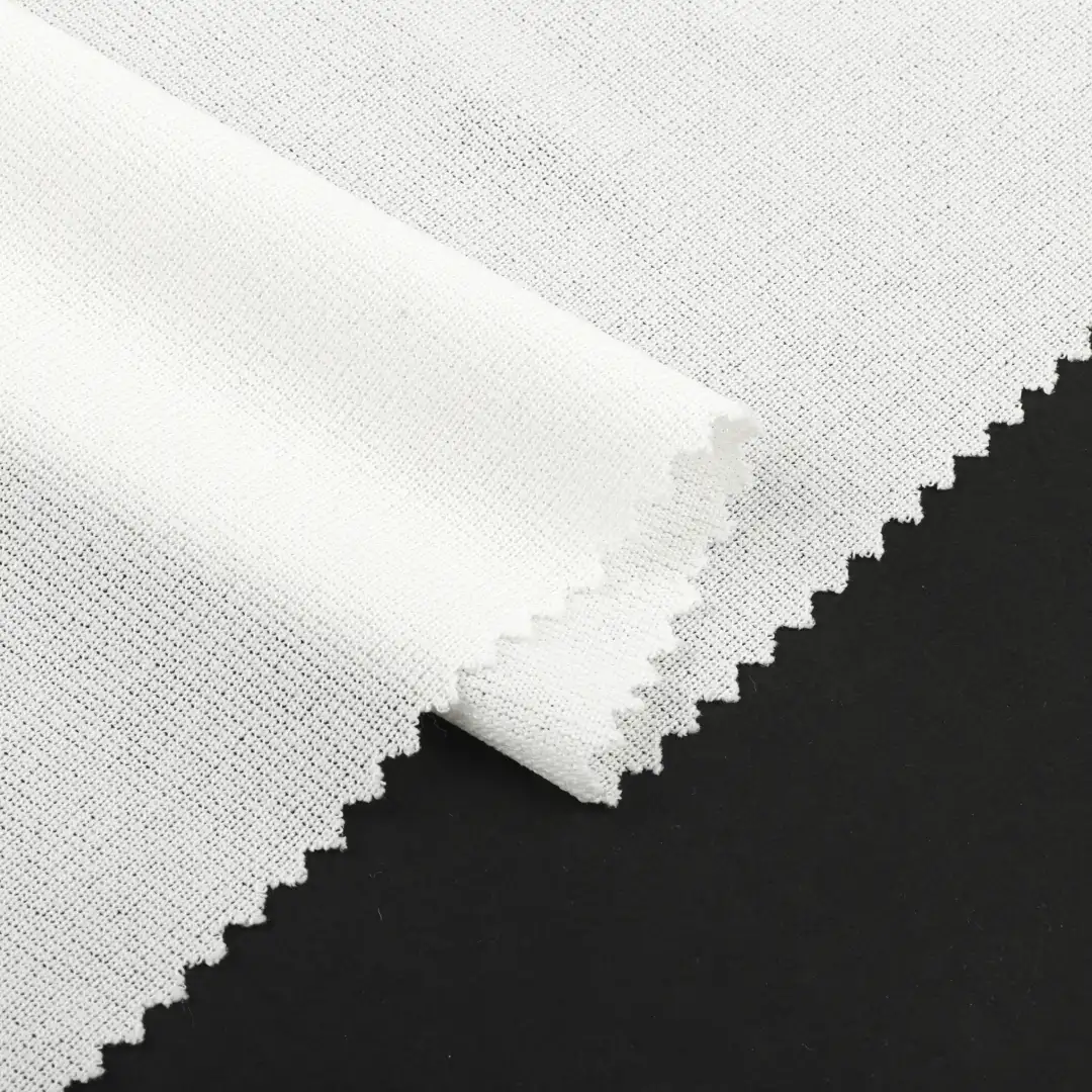 China Fabric for T-Shirt,Polo Shirt,Skirt,Tracksuits Single Jersey Knit Fabric Polyester white color buy from China wholesaler bulk order at wholesale price free worldwide shipping Alibaba