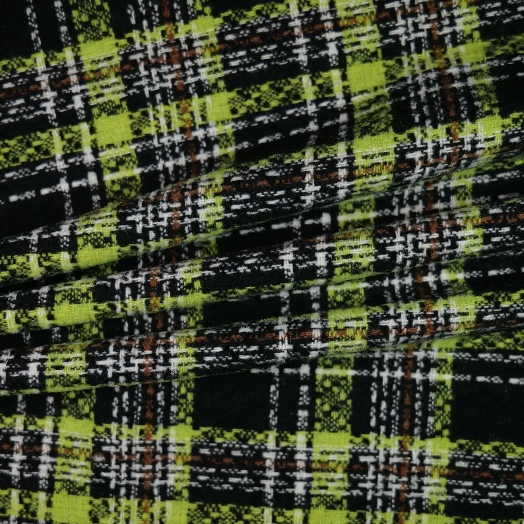 China Fabric for Suit Trouser,Blazer,Suit,Uniform Chanel-Style Fabric Woolen Polyester Wool Green color buy from China wholesaler bulk order at wholesale price free worldwide shipping Alibaba