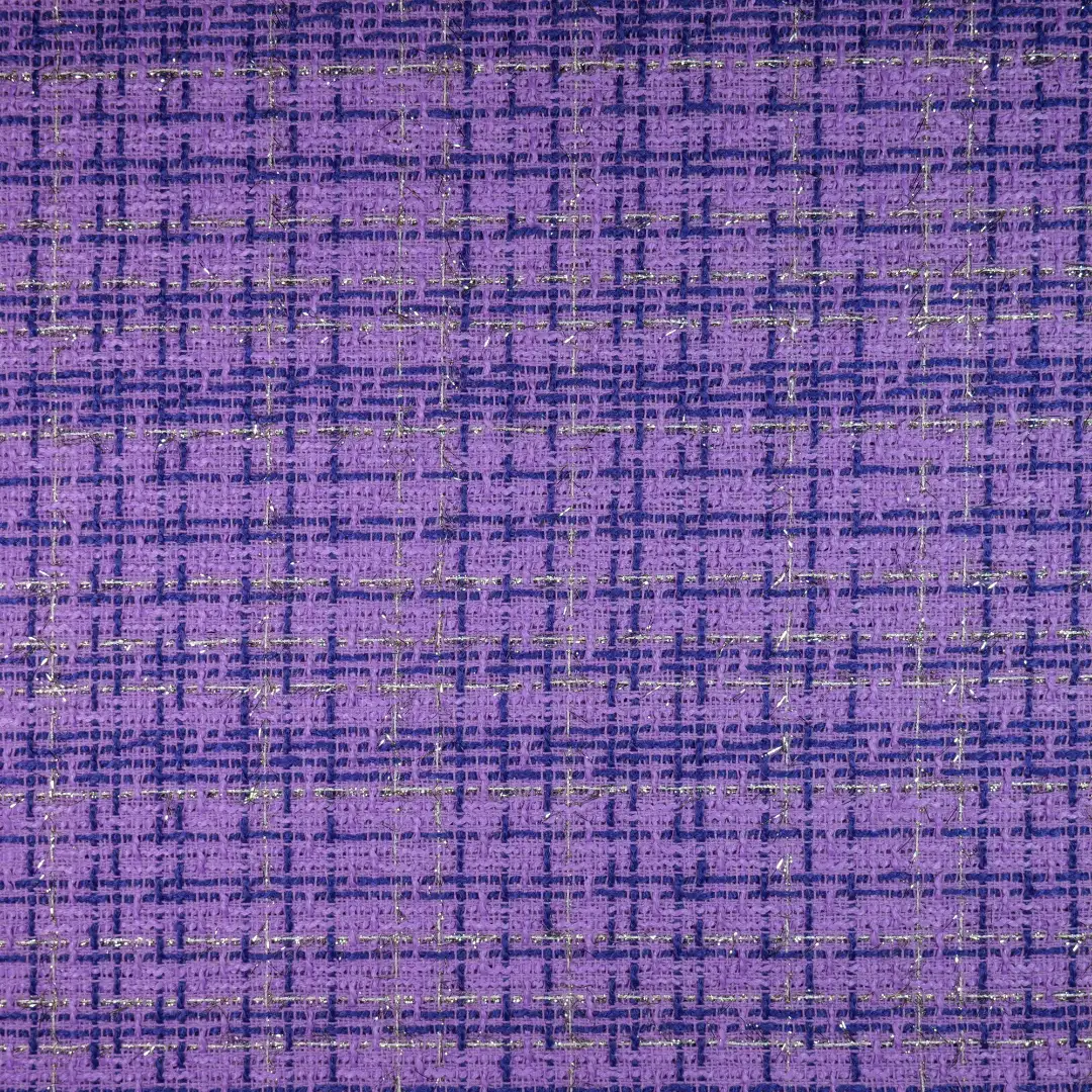 China Fabric for Jackets,Overcoat,Suit,Skirt  Chanel-Style Fabric Woolen Polyester Wool Purple color buy from China wholesaler bulk order at wholesale price free worldwide shipping Alibaba