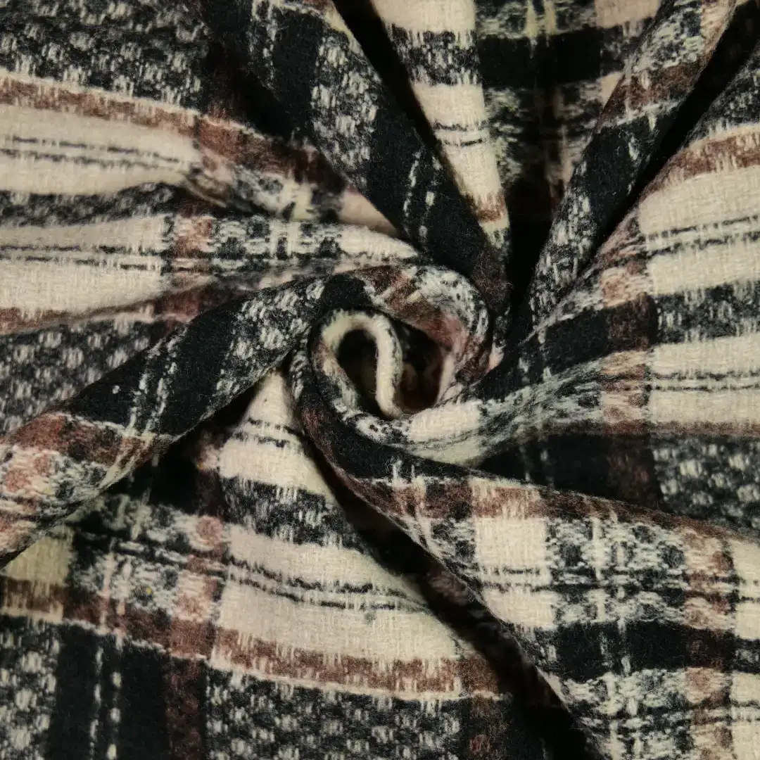 China Fabric for Blazer,Suit,Over Shirt Yarn Dyed Check Woven Blended Fabric Polyester Wool Acrylic Black color buy from China wholesaler bulk order at wholesale price free worldwide shipping Alibaba