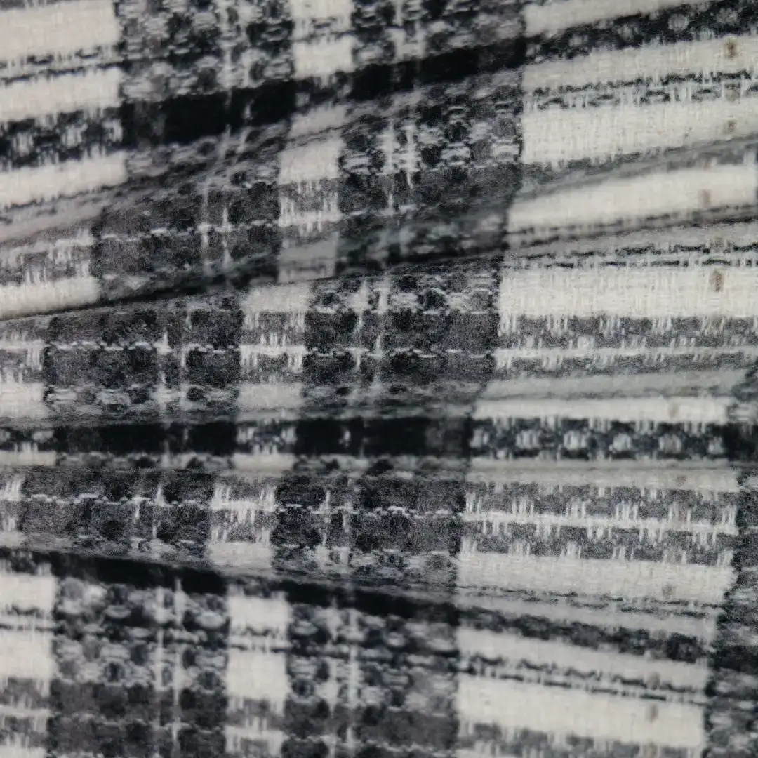 China Fabric for Blazer,Suit,Over Shirt Yarn Dyed Check Woven Blended Fabric Polyester Wool Acrylic Black color buy from China wholesaler bulk order at wholesale price free worldwide shipping Alibaba