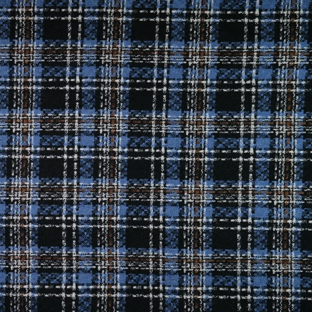 China Fabric for Blazer,Overcoat,Suit,Uniform Chanel-Style Fabric Woolen Polyester Wool Blue color buy from China wholesaler bulk order at wholesale price free worldwide shipping Alibaba