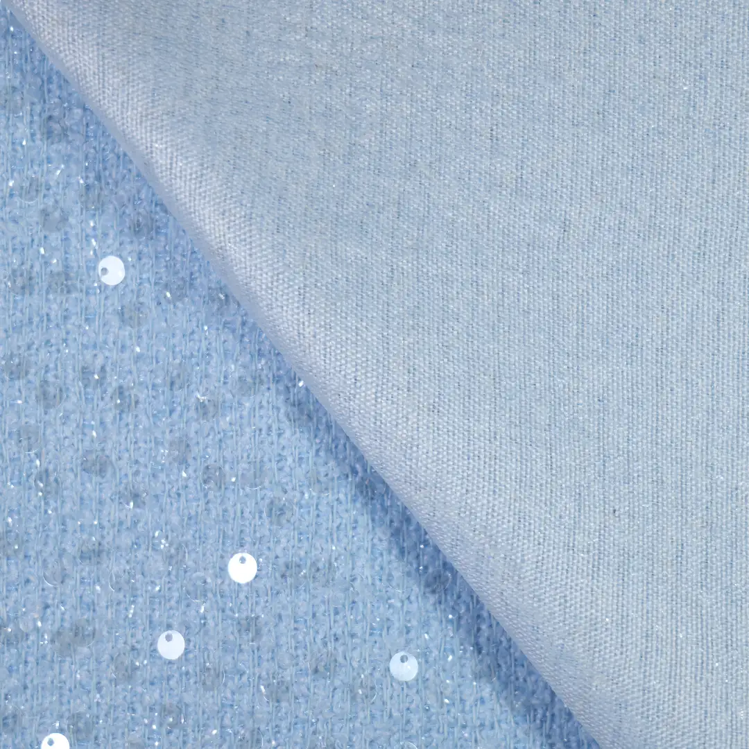 China Fabric for Jackets,Blazer,Overcoat,Suit Chanel-Style Fabric Woolen Polyester Wool Acrylic Blue color buy from China wholesaler bulk order at wholesale price free worldwide shipping Alibaba