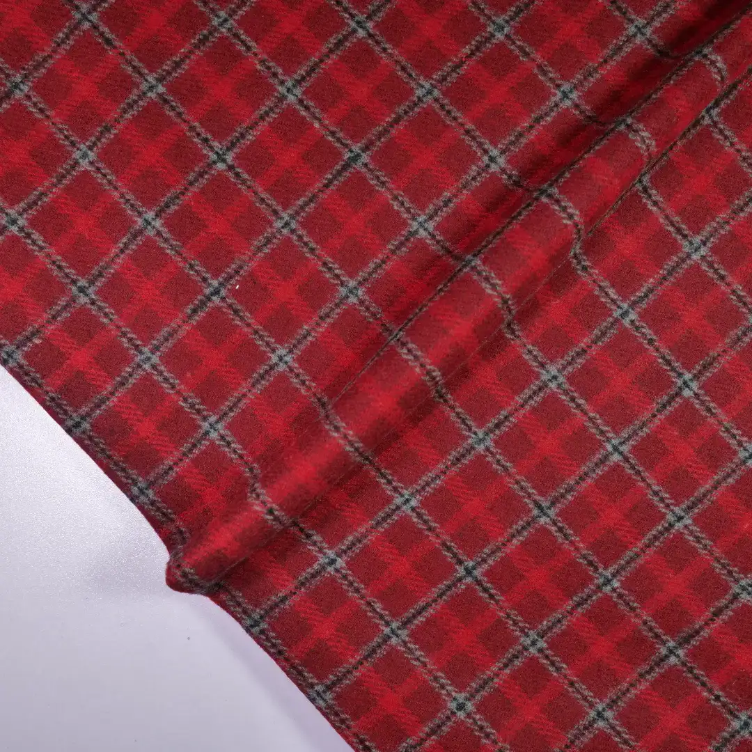 China Fabric for Suit Trouser,Jackets,Overcoat,Suit Yarn Dyed Check Woven Blended Fabric Polyester Wool Acrylic red color buy from China wholesaler bulk order at wholesale price free worldwide shipping Alibaba