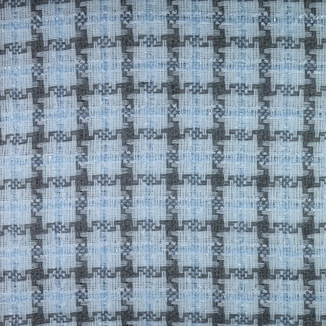 China Fabric for Blazer,Skirt,Overcoat,Suit Chanel-Style Fabric Woolen Polyester Wool Blue color buy from China wholesaler bulk order at wholesale price free worldwide shipping Alibaba