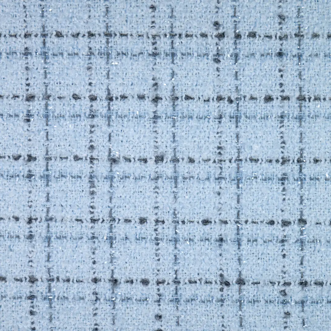 China Fabric for Jackets,Blazer,Overcoat,Suit Chanel-Style Fabric Woolen Polyester Wool Blue color buy from China wholesaler bulk order at wholesale price free worldwide shipping Alibaba