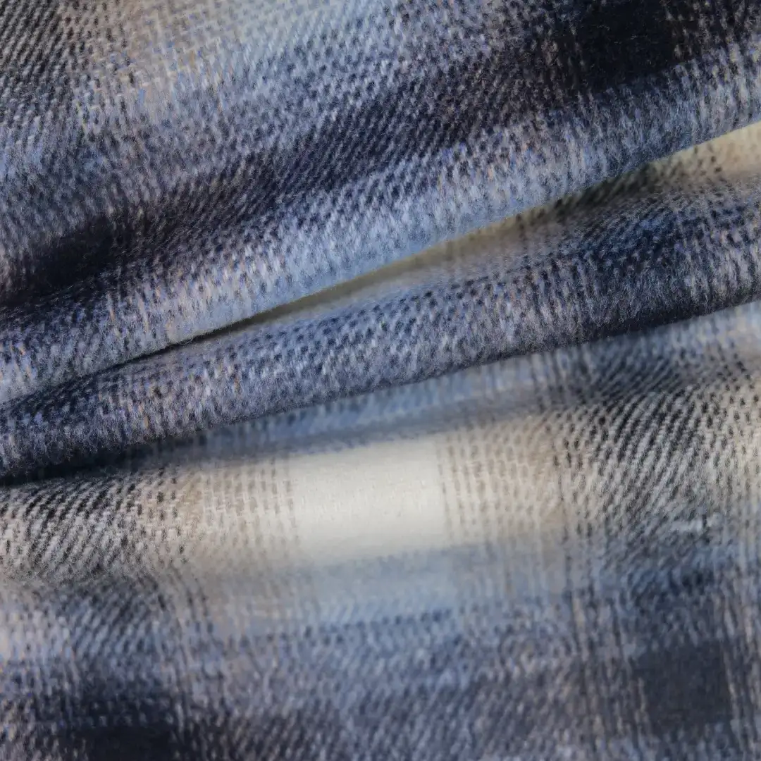 China Fabric for Overcoat,Uniform,Double-Breasted Coat Yarn Dyed Check Woven Blended Fabric Polyester dark blue color buy from China wholesaler bulk order at wholesale price free worldwide shipping Alibaba