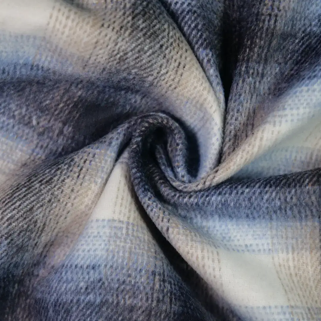 China Fabric for Overcoat,Uniform,Double-Breasted Coat Yarn Dyed Check Woven Blended Fabric Polyester dark blue color buy from China wholesaler bulk order at wholesale price free worldwide shipping Alibaba