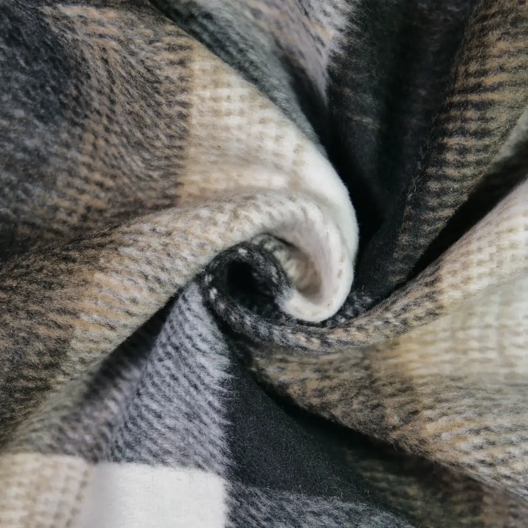 China Fabric for Jackets,Overcoat,Uniform,Kids Stretch Waist Pleated Skirt Yarn Dyed Check Woven Blended Fabric Polyester Other Brown color buy from China wholesaler bulk order at wholesale price free worldwide shipping Alibaba