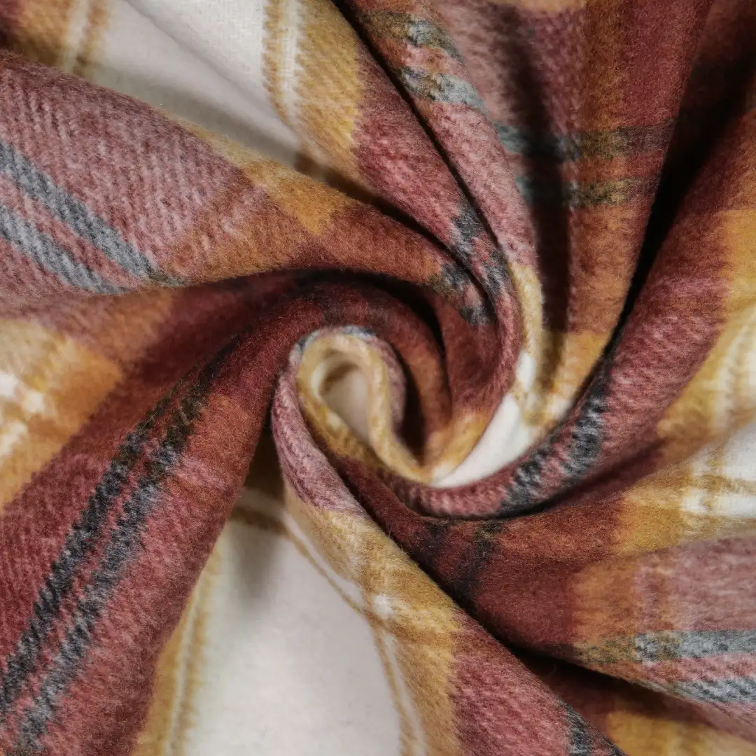 China Fabric for Jackets,Overcoat,Uniform,Ladies Belt Buckle Patch Pocket Cargo Shorts Yarn Dyed Check Woven Blended Fabric Polyester dark red color buy from China wholesaler bulk order at wholesale price free worldwide shipping Alibaba