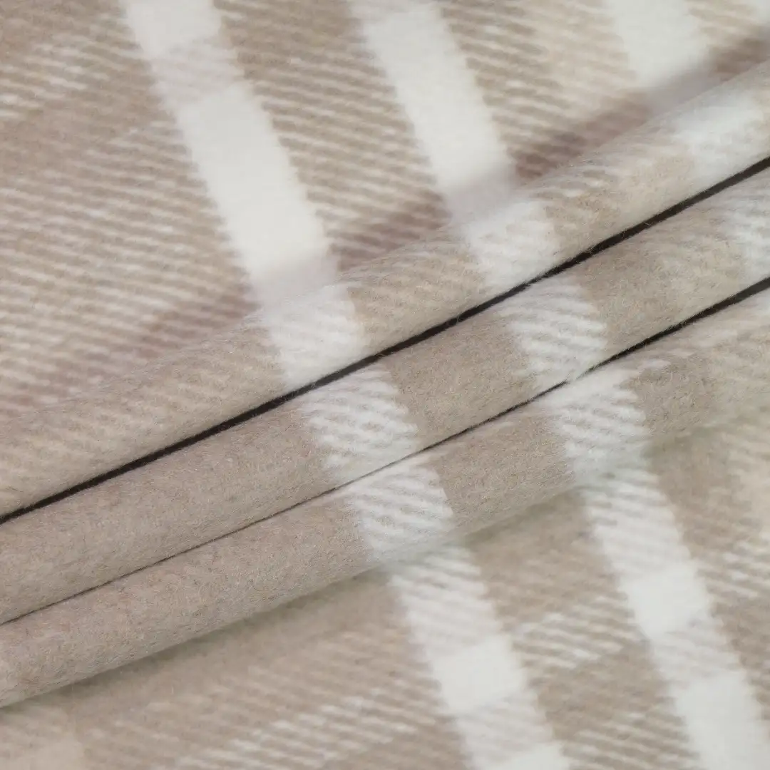 China Fabric for Jackets,Overcoat,Uniform Yarn Dyed Check Woven Blended Fabric Polyester LIGHT COFFEE color buy from China wholesaler bulk order at wholesale price free worldwide shipping Alibaba