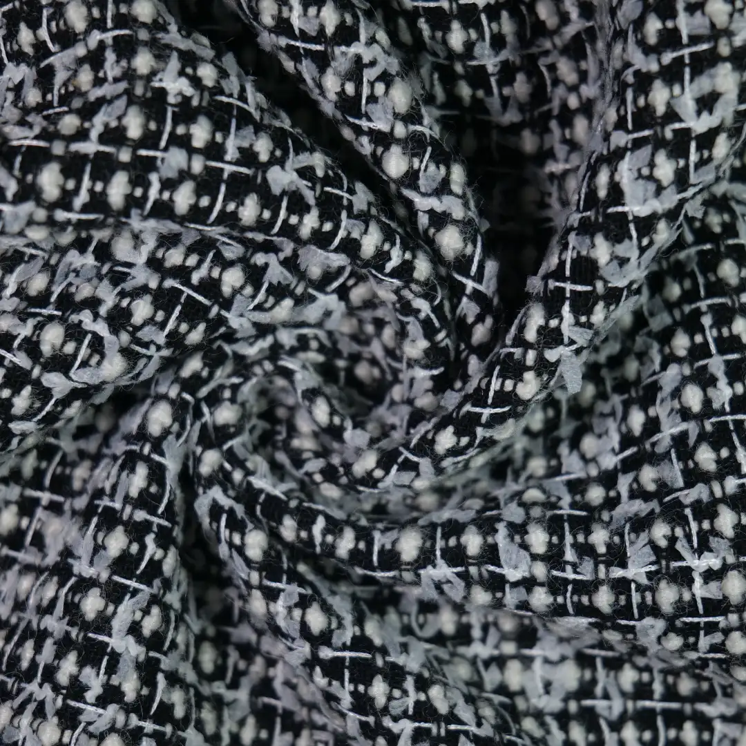 China Fabric for Jackets,Overcoat,Uniform,Double-Breasted Coat Chanel-Style Fabric Woolen Polyester dark color buy from China wholesaler bulk order at wholesale price free worldwide shipping Alibaba